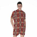 Native American Geometric Pattern Print Men's Rompers