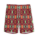 Native American Geometric Pattern Print Men's Sports Shorts