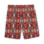 Native American Geometric Pattern Print Men's Sports Shorts