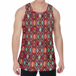Native American Geometric Pattern Print Men's Velvet Tank Top