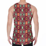 Native American Geometric Pattern Print Men's Velvet Tank Top