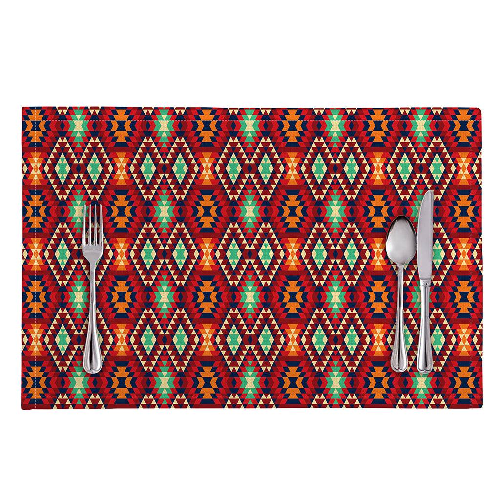 Native American Geometric Pattern Print Placemat