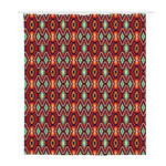 Native American Geometric Pattern Print Polyester Shower Curtain