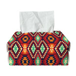 Native American Geometric Pattern Print Rectangle Tissue Box Cover