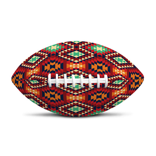 Native American Geometric Pattern Print Rugby Ball