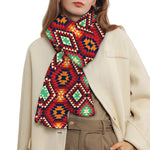 Native American Geometric Pattern Print Scarf