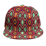 Native American Geometric Pattern Print Snapback Cap