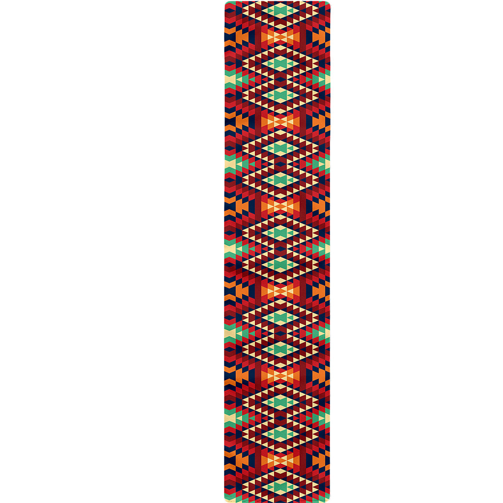 Native American Geometric Pattern Print Table Runner