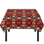 Native American Geometric Pattern Print Tablecloth