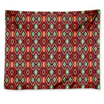 Native American Geometric Pattern Print Tapestry