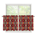 Native American Geometric Pattern Print Tier Curtains