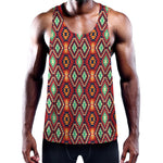 Native American Geometric Pattern Print Training Tank Top