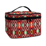 Native American Geometric Pattern Print Travel Makeup Bag