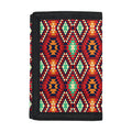 Native American Geometric Pattern Print Trifold Wallet