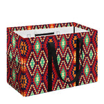 Native American Geometric Pattern Print Utility Tote Bag