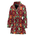 Native American Geometric Pattern Print Women's Bathrobe