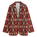 Native American Geometric Pattern Print Women's Blazer