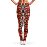 Native American Geometric Pattern Print Women's Leggings