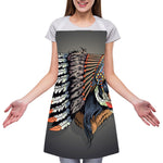 Native American Indian Girl Print Adjustable Apron