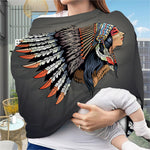 Native American Indian Girl Print Baby Seat Cover