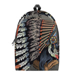 Native American Indian Girl Print Backpack