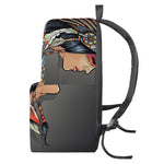 Native American Indian Girl Print Backpack