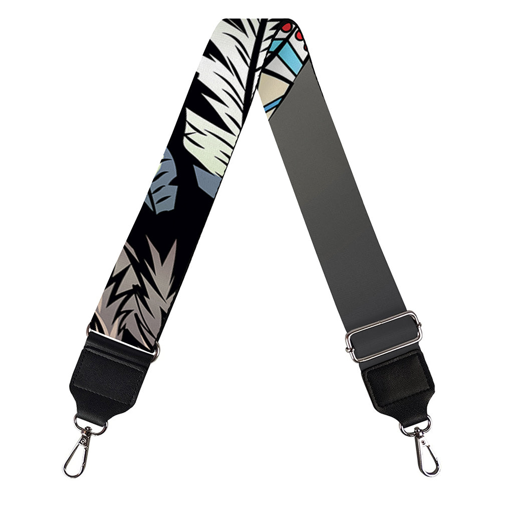 Native American Indian Girl Print Bag Strap