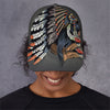 Native American Indian Girl Print Baseball Cap