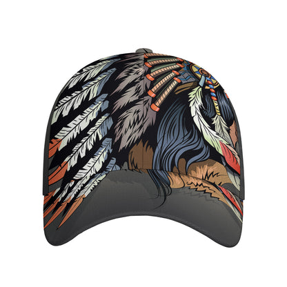 Native American Indian Girl Print Baseball Cap