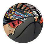 Native American Indian Girl Print Basketball