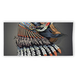 Native American Indian Girl Print Beach Towel