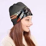 Native American Indian Girl Print Beanie