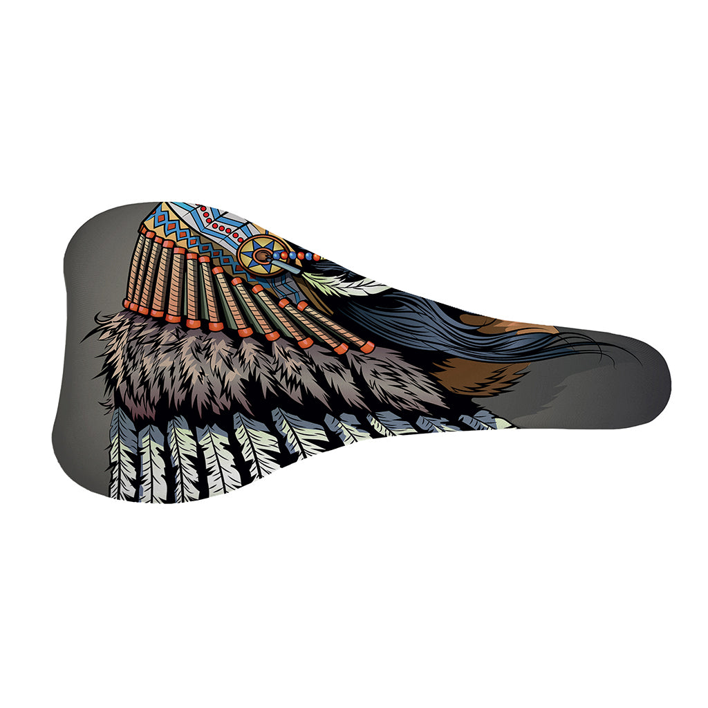 Native American Indian Girl Print Bicycle Seat Cover