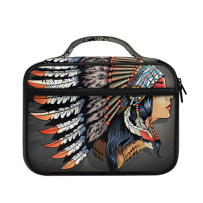 Native American Indian Girl Print Briefcase Bible Bag
