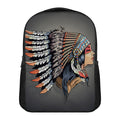 Native American Indian Girl Print Casual Backpack