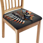 Native American Indian Girl Print Chair Cushion Cover