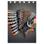 Native American Indian Girl Print Curtain