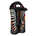 Native American Indian Girl Print Double Neoprene Wine Tote