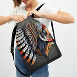 Native American Indian Girl Print Drawstring Backpack