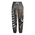Native American Indian Girl Print Fleece Lined Knit Pants