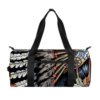 Native American Indian Girl Print Gym Bag