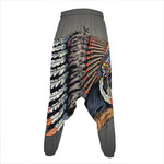 Native American Indian Girl Print Hammer Pants