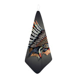 Native American Indian Girl Print Hand Towel