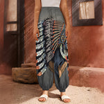 Native American Indian Girl Print Harem Pants