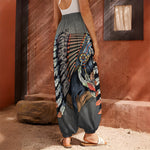 Native American Indian Girl Print Harem Pants