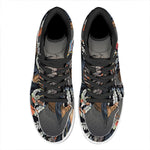 Native American Indian Girl Print High Top Leather Sneakers