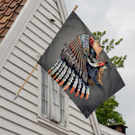 Native American Indian Girl Print House Flag