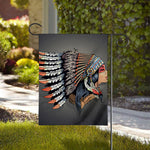 Native American Indian Girl Print House Flag
