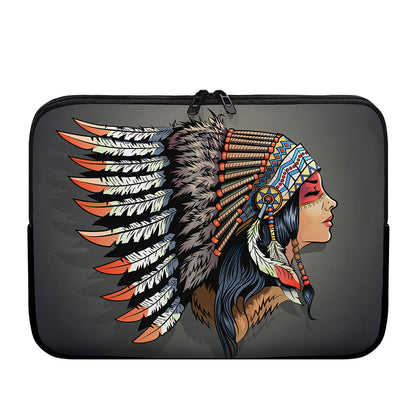 Native American Indian Girl Print Laptop Sleeve