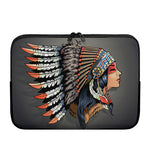 Native American Indian Girl Print Laptop Sleeve